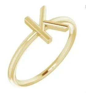 100 Ways Jewelry '100 Ways' Initial Rings | Options Available |