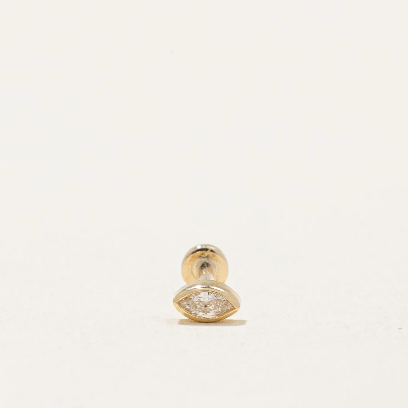 100 Ways Jewelry 100 Ways' Marquise Cut Diamond Press Fit Earring | 0.03ct |
