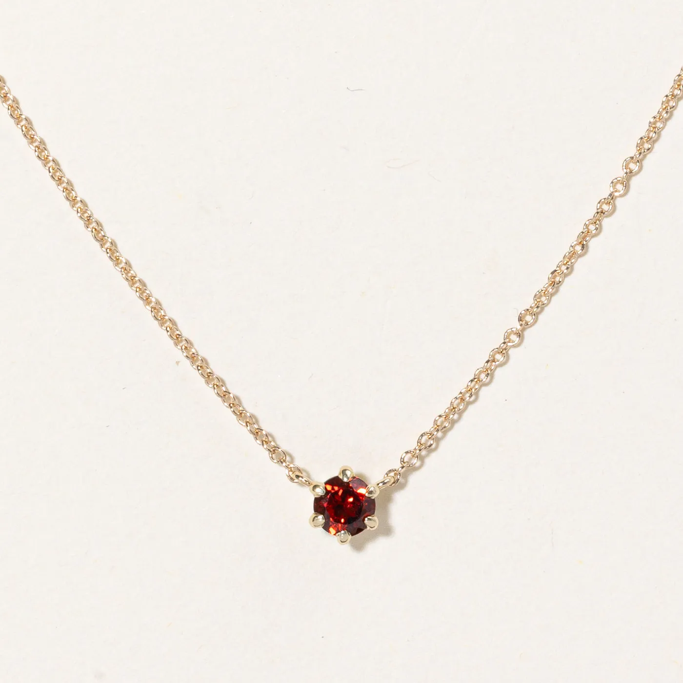100 Ways Jewelry 100 Ways' Mozambique Garnet Pendant Necklace | 0.33ct | 18" |