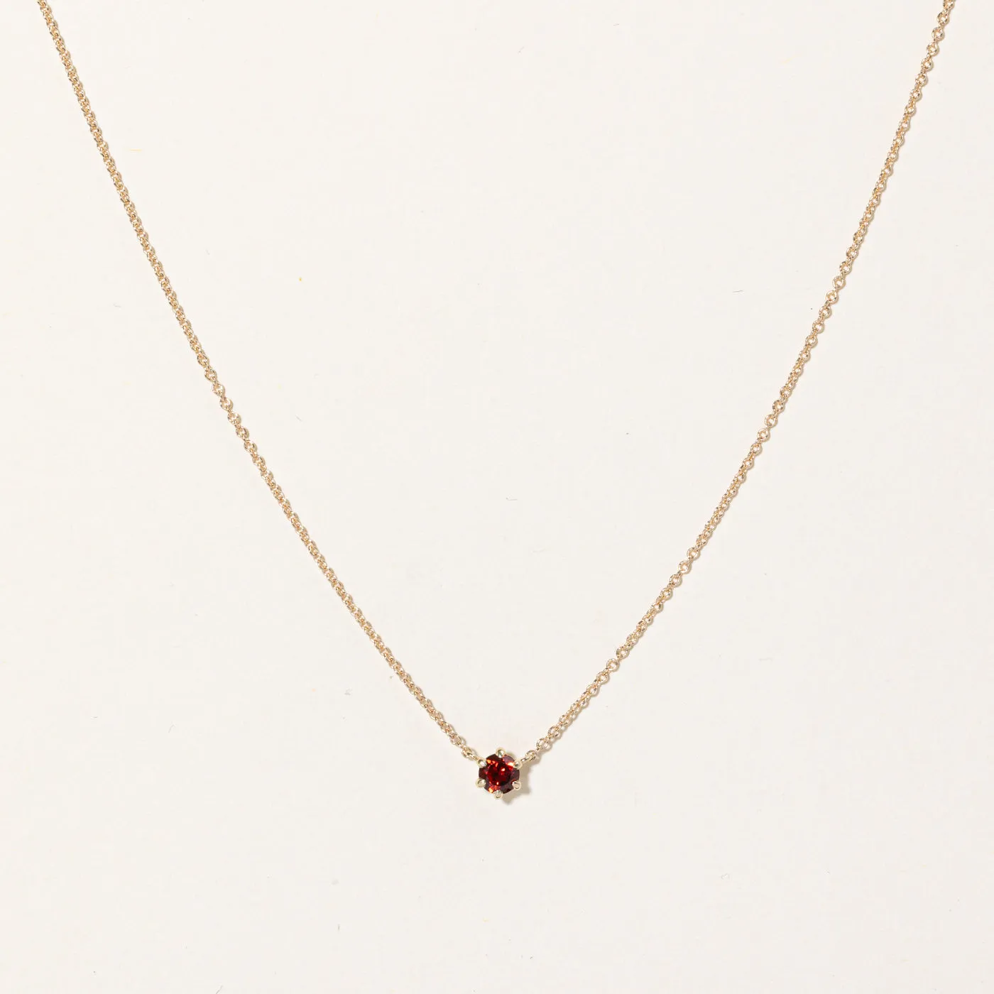 100 Ways Jewelry 100 Ways' Mozambique Garnet Pendant Necklace | 0.33ct | 18" |