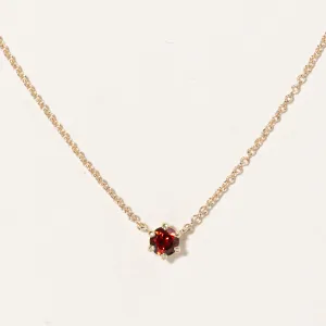 100 Ways Jewelry 100 Ways' Mozambique Garnet Pendant Necklace | 0.33ct | 18" |
