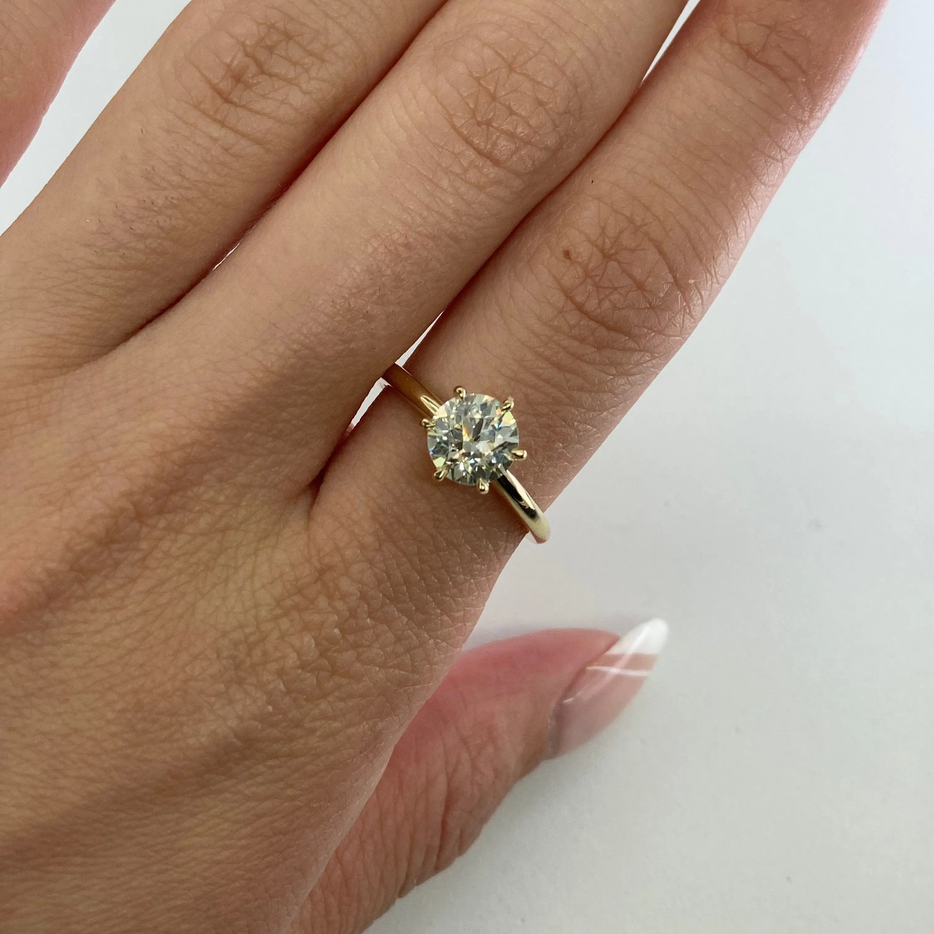 100 Ways Jewelry '100 Ways' Old European Cut Diamond Solitaire | 1.25ct VS1 L/M  | SZ 7 |