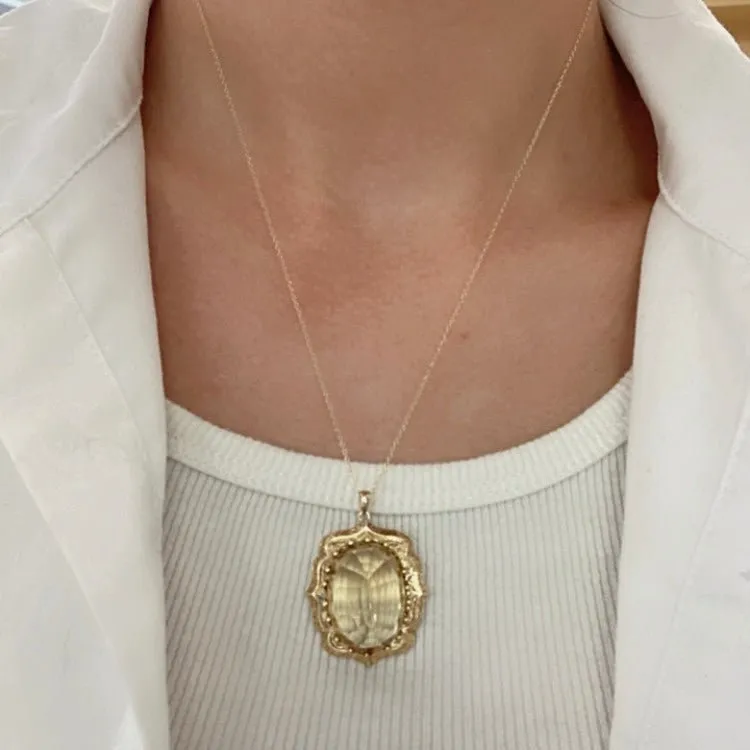 100 Ways Jewelry 100 Ways' Ornate Victorian Citrine Pendant | 26.00ct |