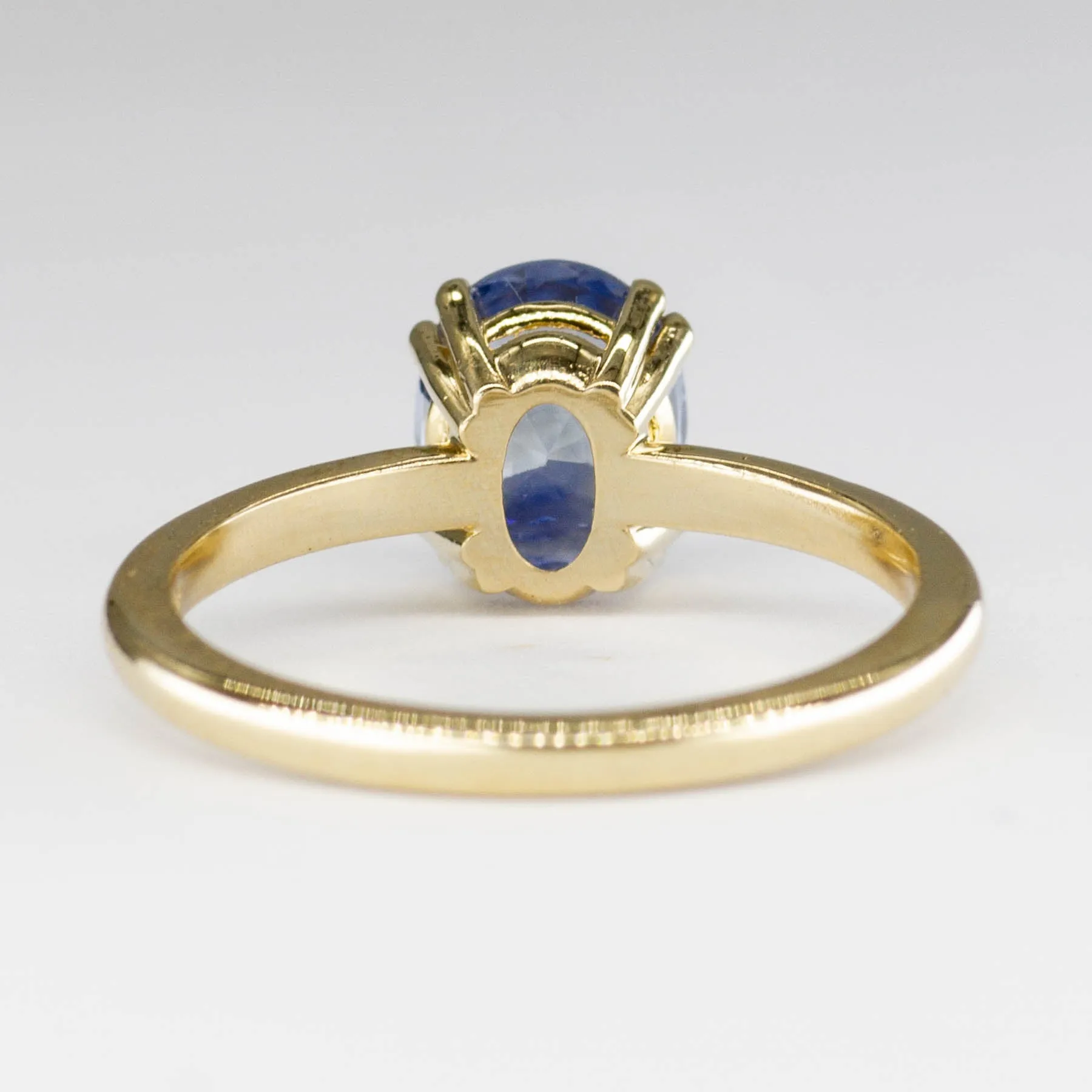 100 Ways Jewelry '100 Ways' Oval Ceylon Sapphire Ring | 2.30ct | SZ 6.75 |