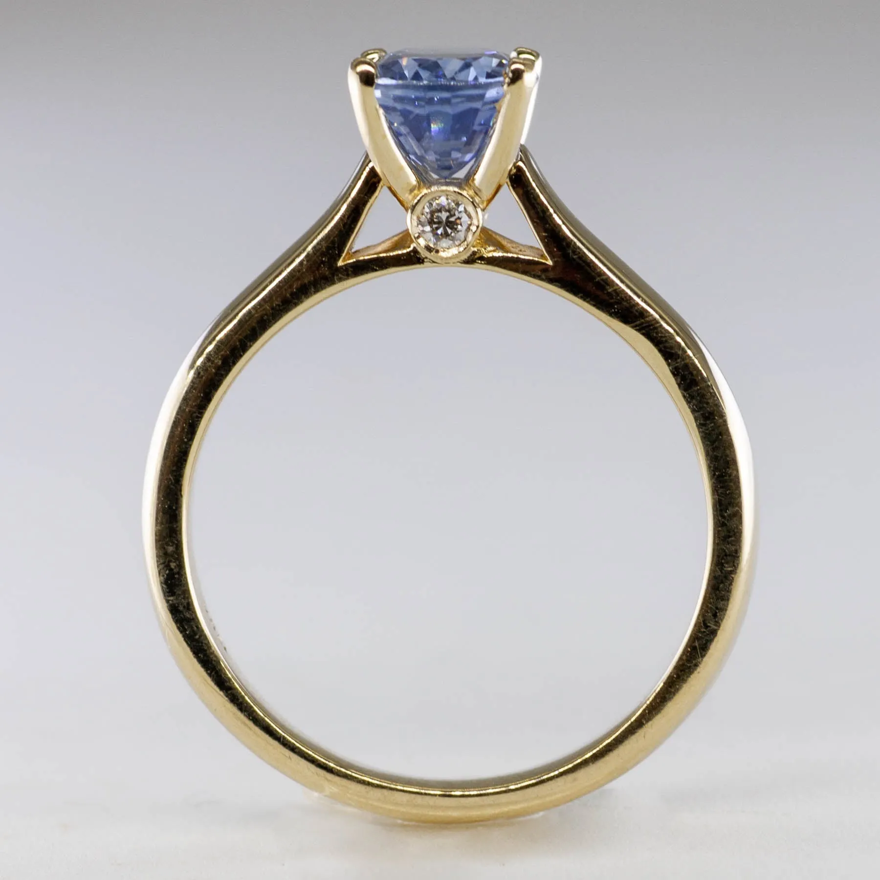 100 Ways Jewelry '100 Ways' Oval Sapphire and Diamond Ring | 2.02ct, 0.05ctw | SZ 7 |