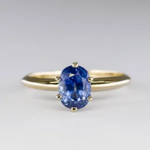 100 Ways Jewelry '100 Ways' Oval Sapphire Solitaire Ring | 1.53ct | SZ 6.5 |