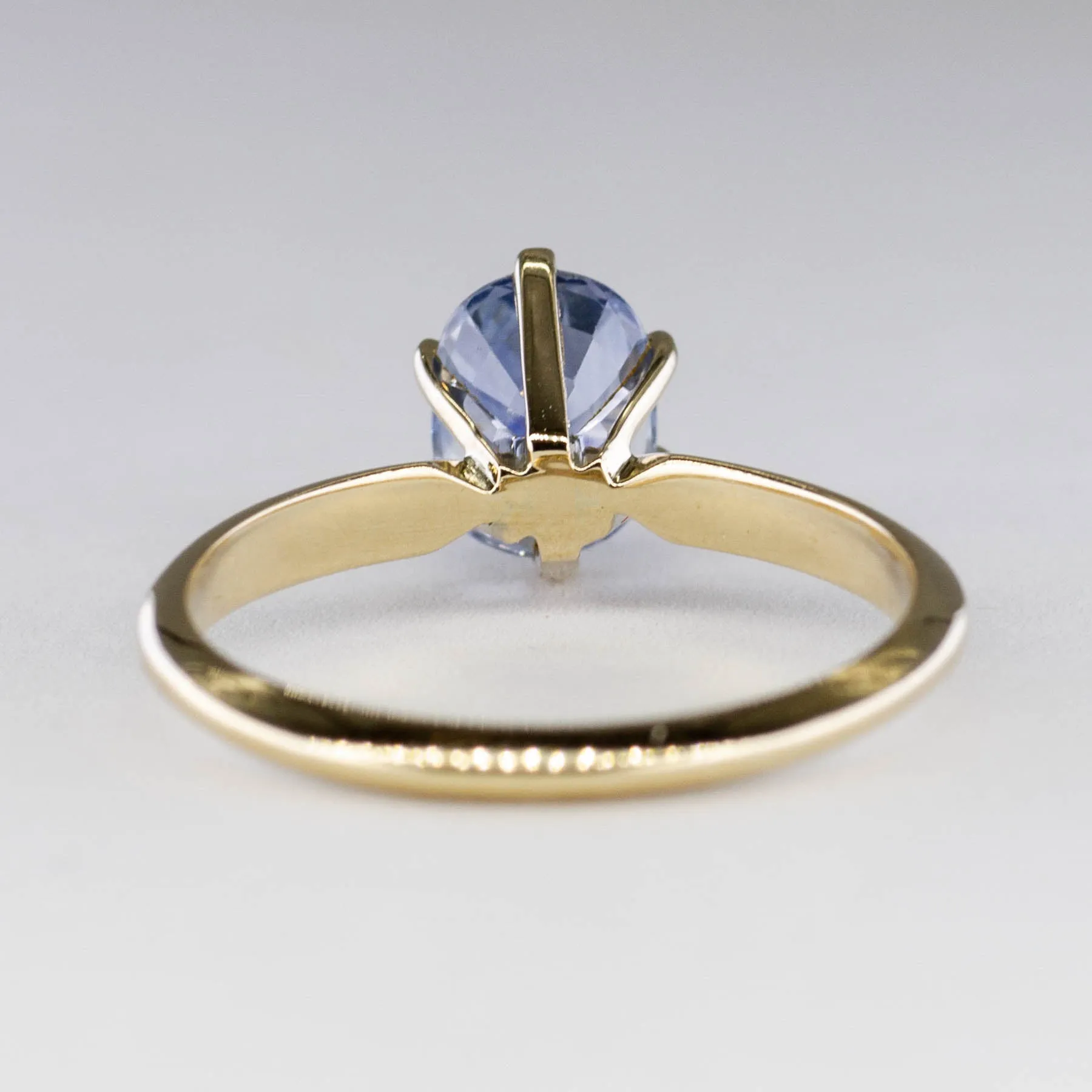 100 Ways Jewelry '100 Ways' Oval Sapphire Solitaire Ring | 1.53ct | SZ 6.5 |