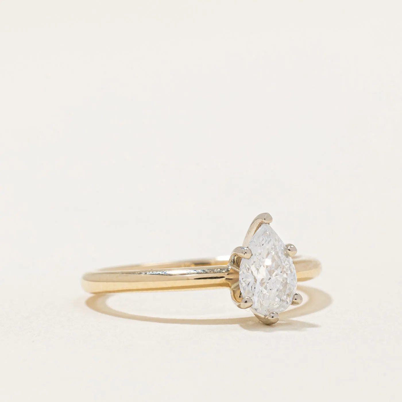 100 Ways Jewelry 100 Ways' Pear Diamond Engagement Ring | 0.70ct | SZ 6.75 |