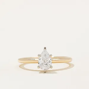 100 Ways Jewelry 100 Ways' Pear Diamond Engagement Ring | 0.70ct | SZ 6.75 |