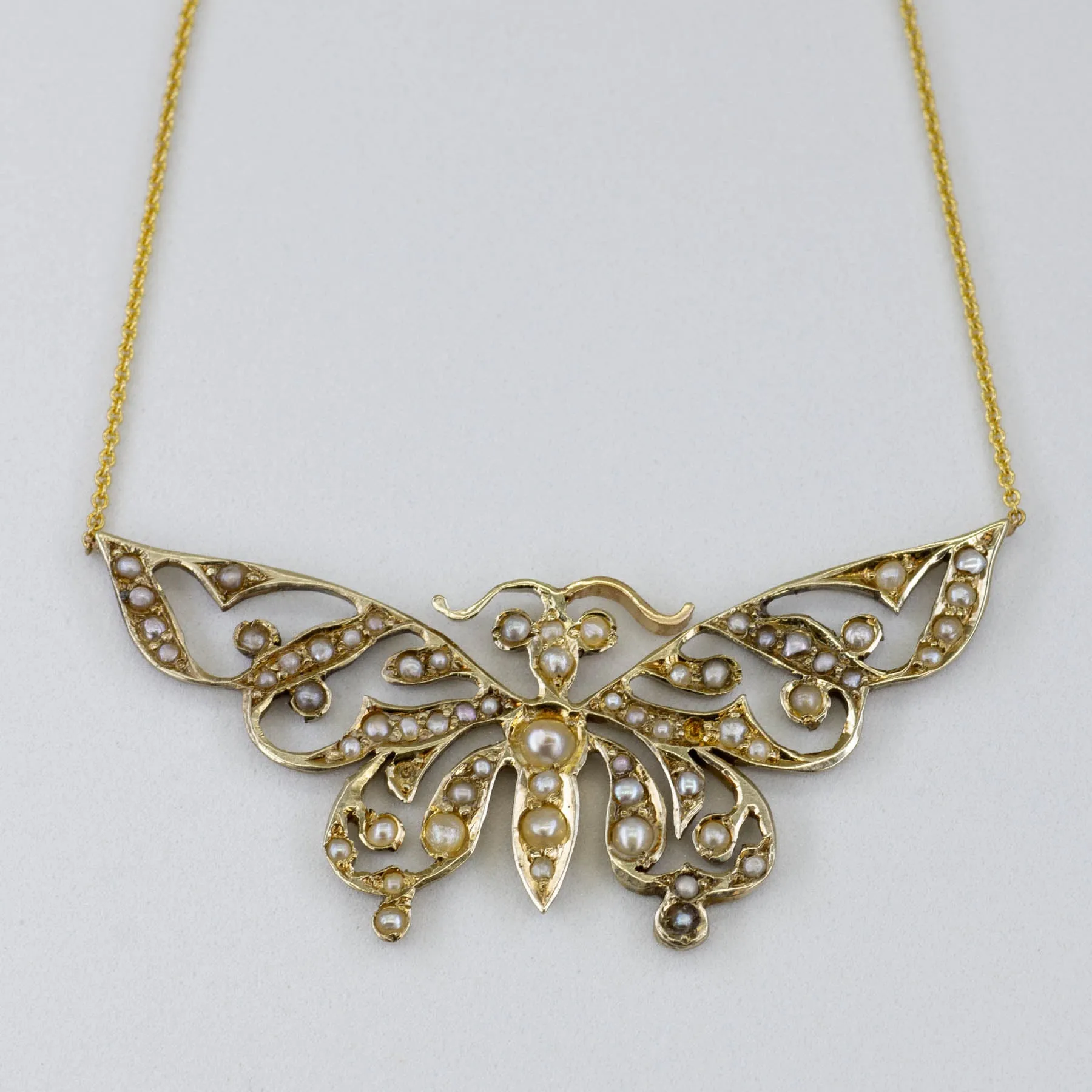 100 Ways Jewelry '100 Ways' Pearl Butterfly Necklace | 19.5" |