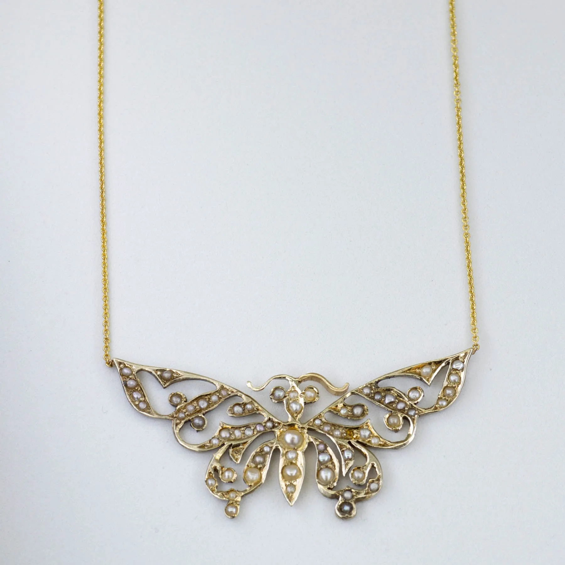 100 Ways Jewelry '100 Ways' Pearl Butterfly Necklace | 19.5" |