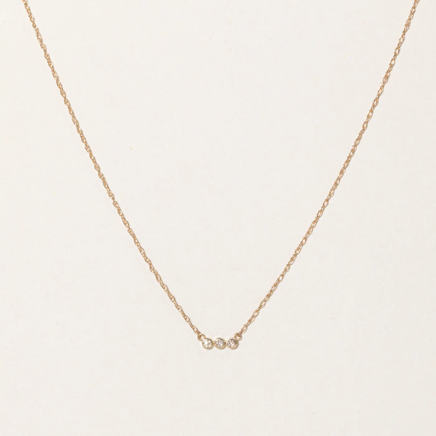 100 Ways Jewelry '100 Ways' Rose Cut Diamond Pendant Necklace | 0.06ctw | 18" |