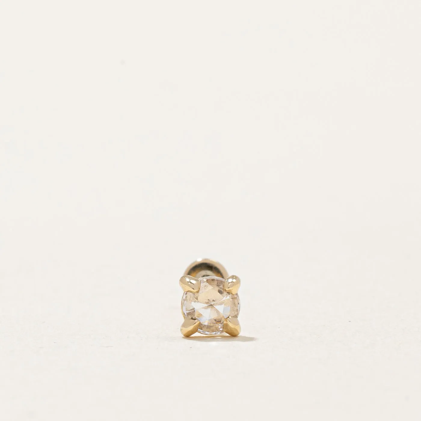 100 Ways Jewelry 100 Ways' Rose Cut Diamond Press Fit Earring | 0.06ct |