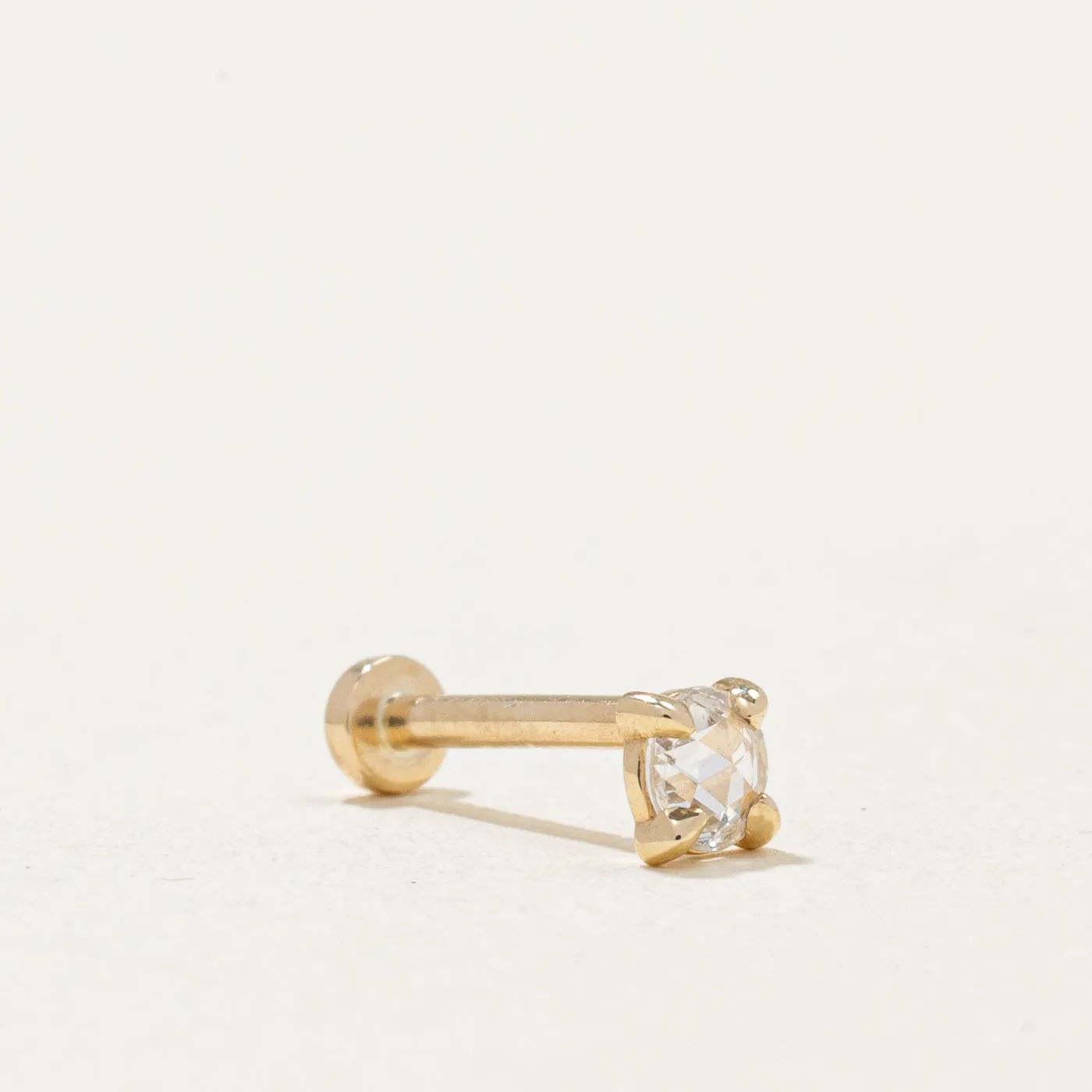 100 Ways Jewelry 100 Ways' Rose Cut Diamond Press Fit Earring | 0.06ct |