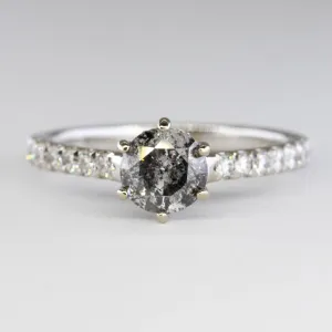 100 Ways Jewelry '100 Ways' Salt & Pepper Diamond Engagement Ring | SZ 6.75 |