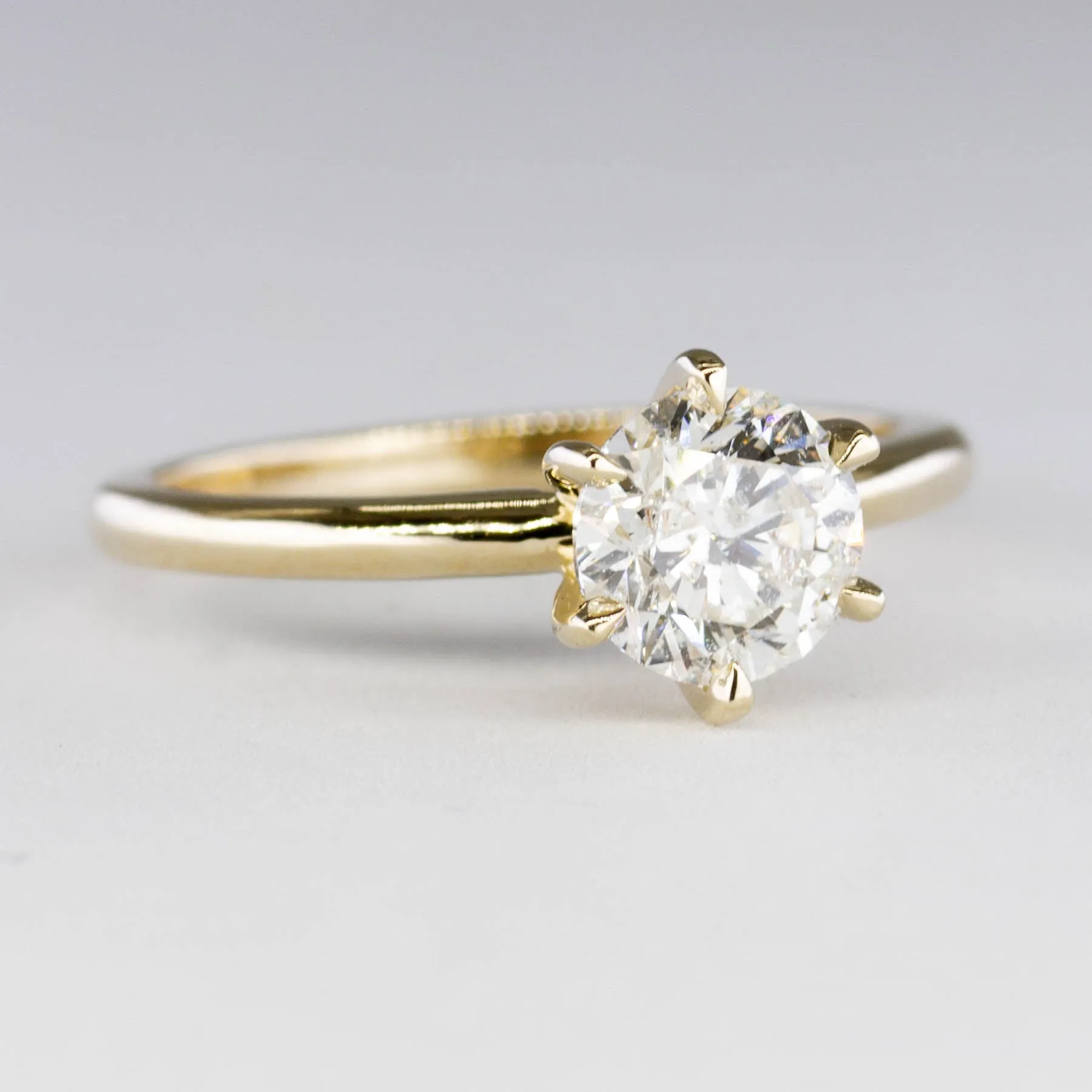 100 Ways Jewelry '100 Ways' Six Prong Diamond Solitaire | 1.18ct I1 H/I | SZ 6.75 |