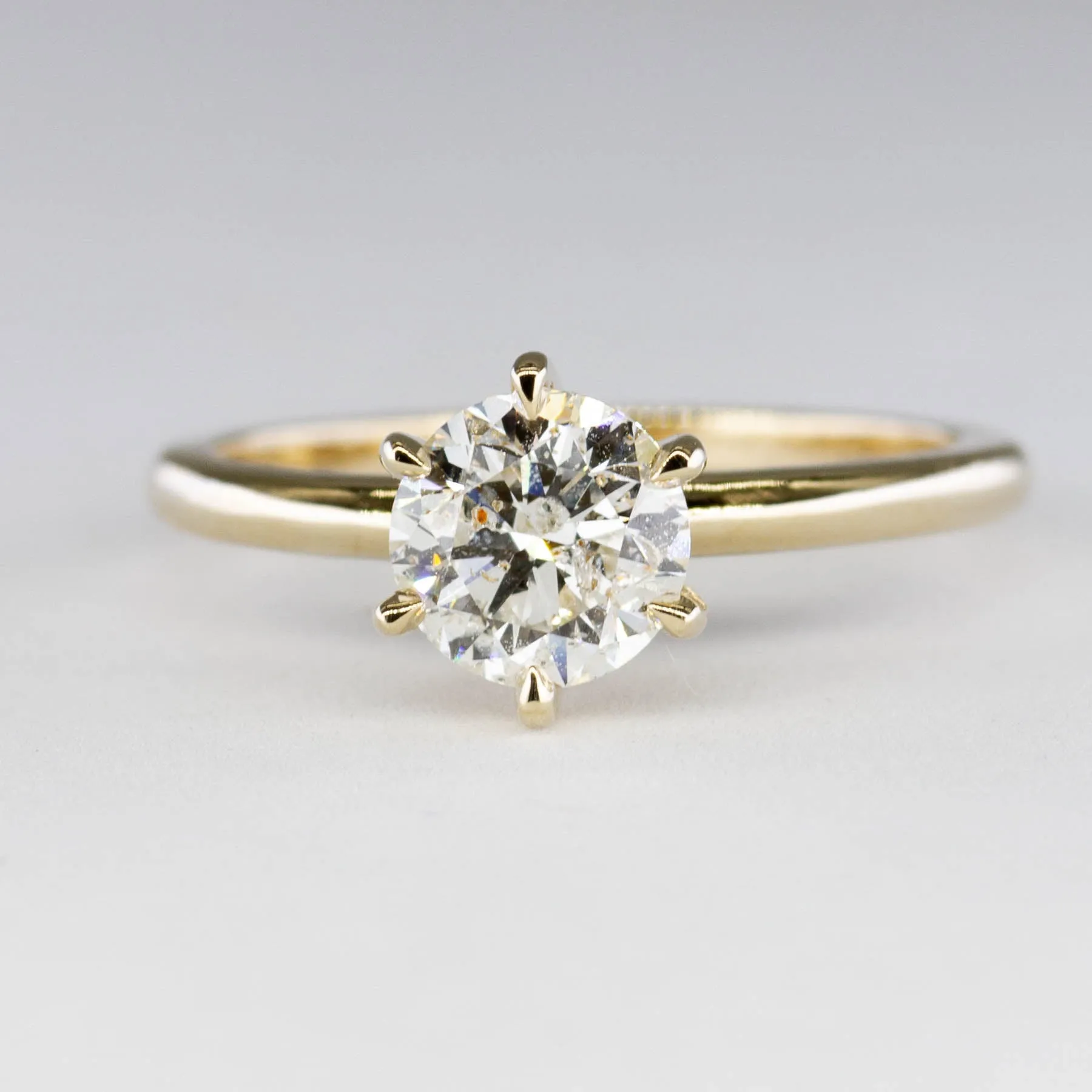 100 Ways Jewelry '100 Ways' Six Prong Diamond Solitaire | 1.18ct I1 H/I | SZ 6.75 |
