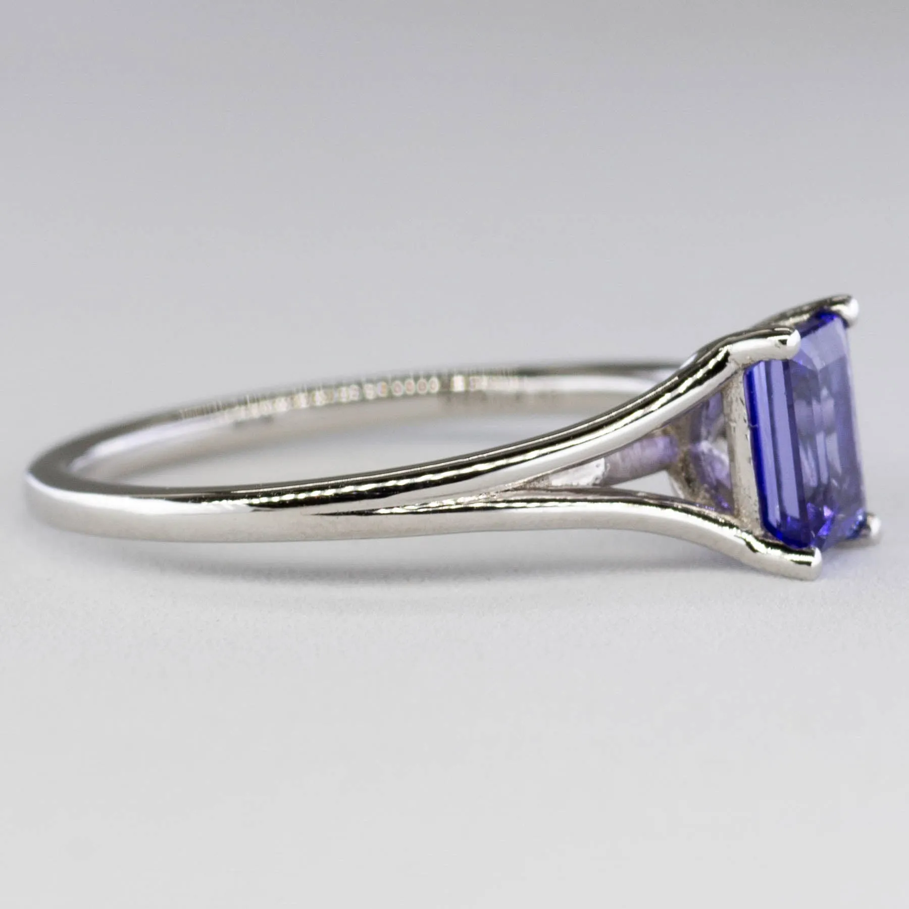 100 Ways Jewelry '100 Ways' Split Shank Emerald Cut Tanzanite Ring | 0.60ct | SZ 6.5 |