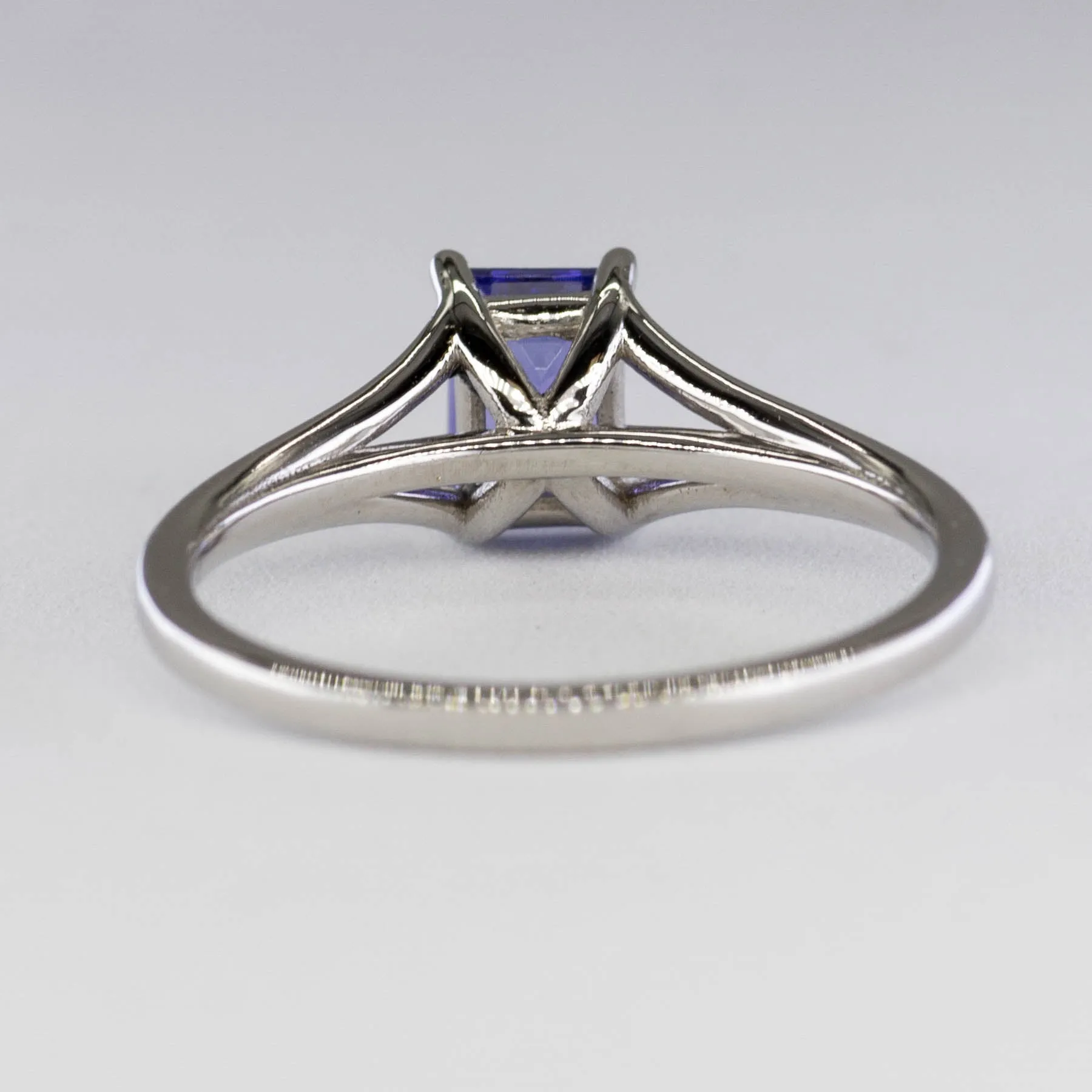 100 Ways Jewelry '100 Ways' Split Shank Emerald Cut Tanzanite Ring | 0.60ct | SZ 6.5 |