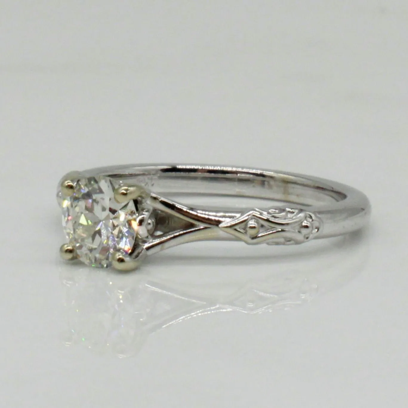 100 Ways Jewelry '100 Ways' Split Shank Old European Diamond Engagement Ring | 0.70ct | SZ 6.75 |