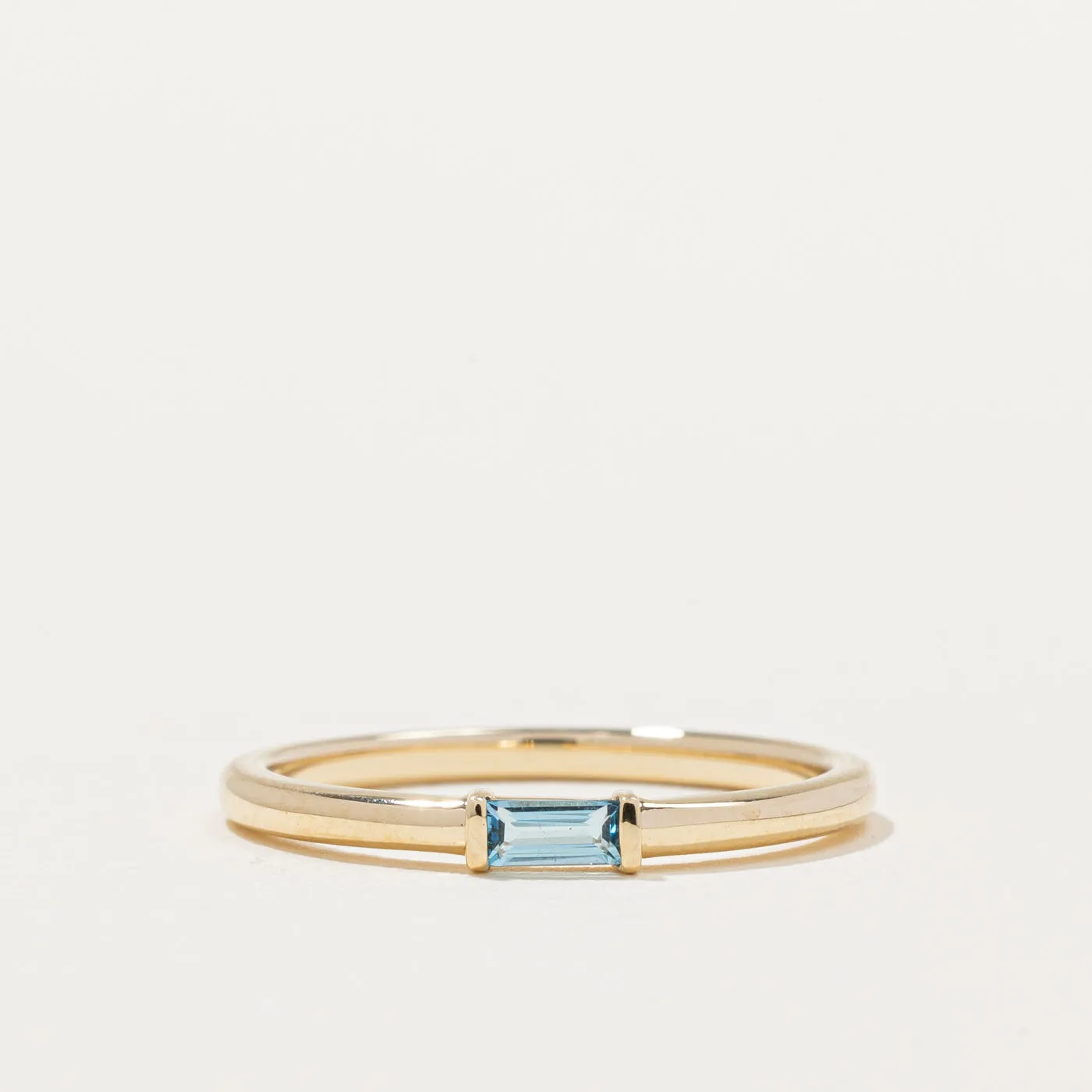 100 Ways Jewelry 100 Ways' Swiss Blue Topaz Ring | 0.12ct | SZ 6.75 |