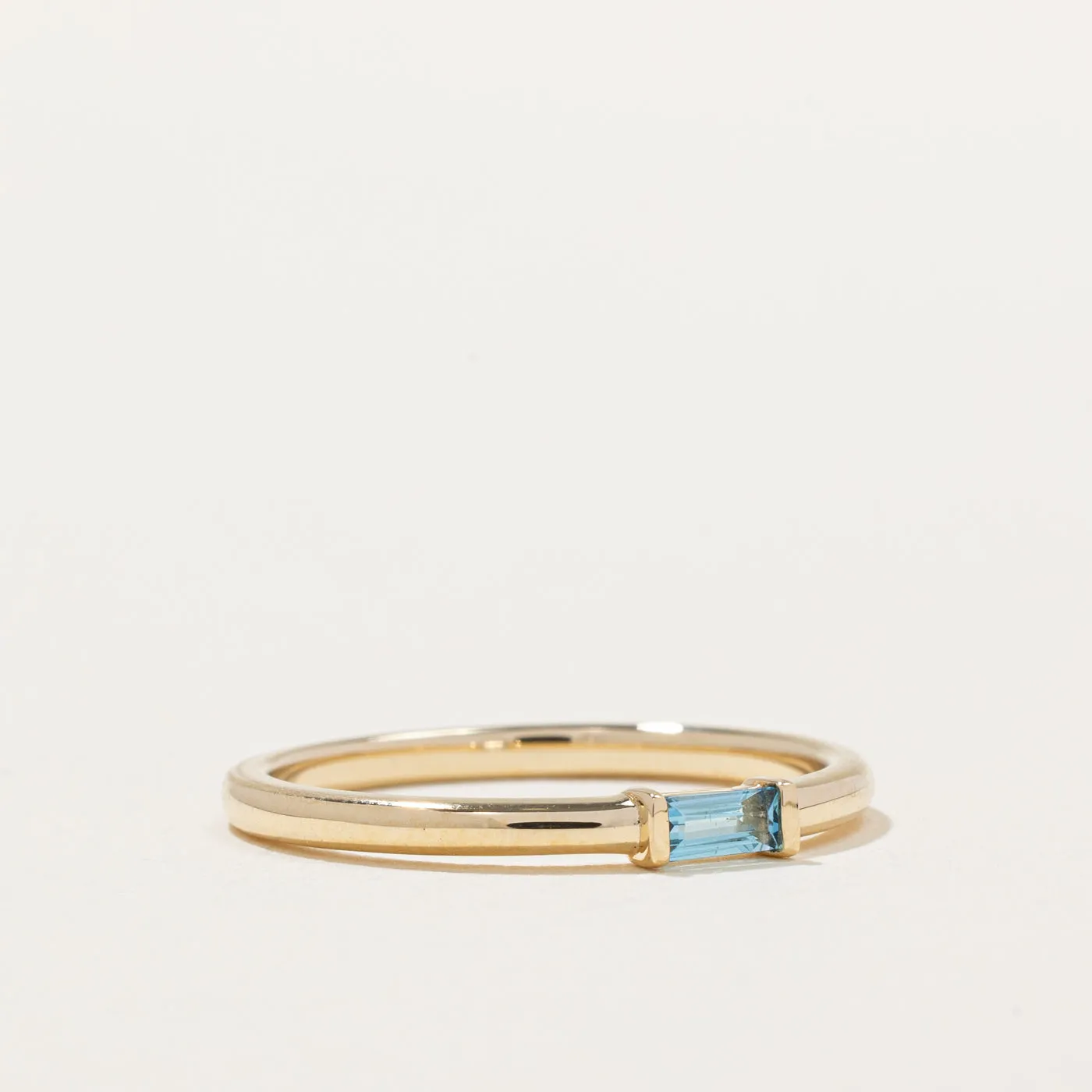 100 Ways Jewelry 100 Ways' Swiss Blue Topaz Ring | 0.12ct | SZ 6.75 |