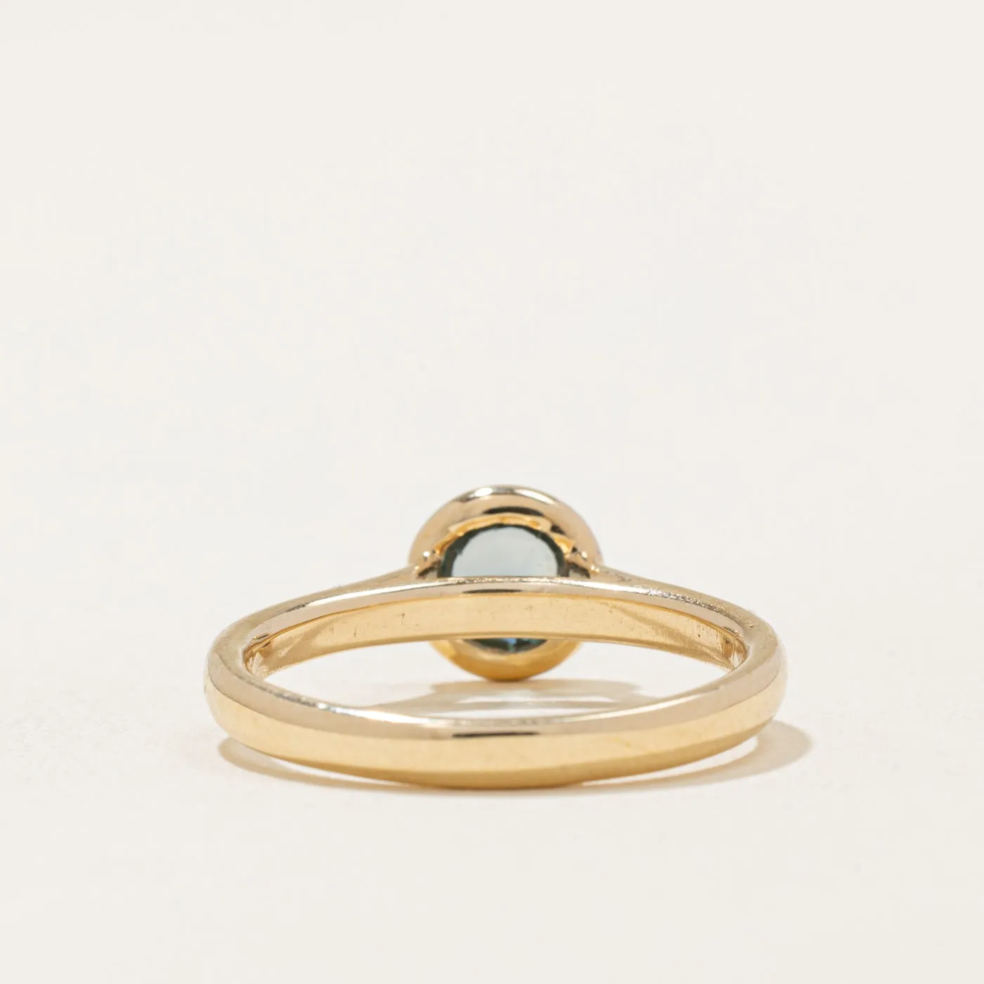 100 Ways Jewelry 100 Ways' Teal Sapphire Bezel Set Ring | 0.88ct | SZ 6.75 |