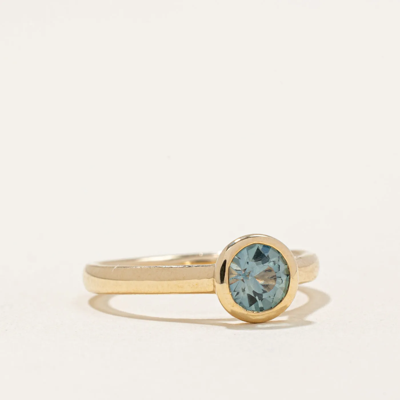 100 Ways Jewelry 100 Ways' Teal Sapphire Bezel Set Ring | 0.88ct | SZ 6.75 |