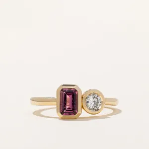 100 Ways Jewelry '100 Ways' Tourmaline & Diamond Ring | 0.56ct, 0.19ct | SZ 7 |