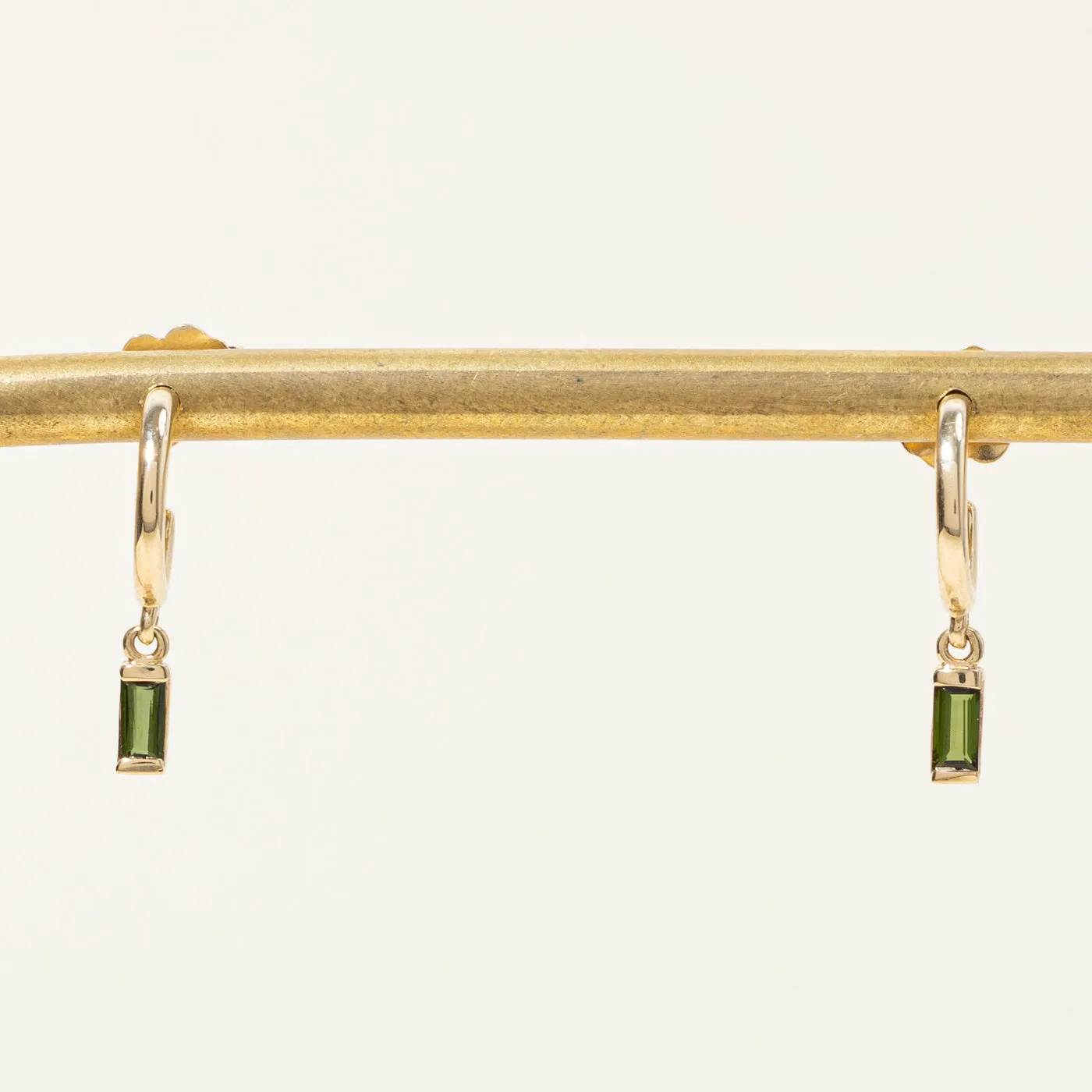 100 Ways Jewelry 100 Ways' Tourmaline Charm Hoop Earrings | 0.24ctw |