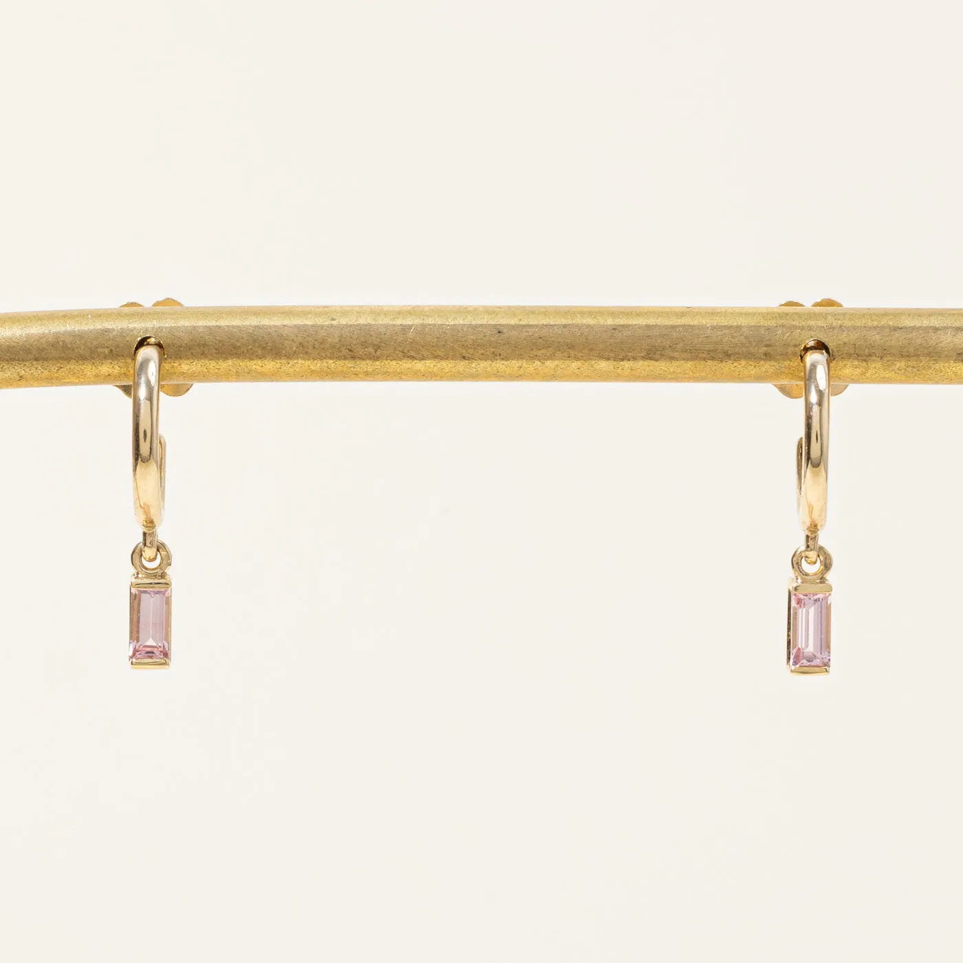 100 Ways Jewelry 100 Ways' Tourmaline Charm Hoop Earrings | 0.24ctw |