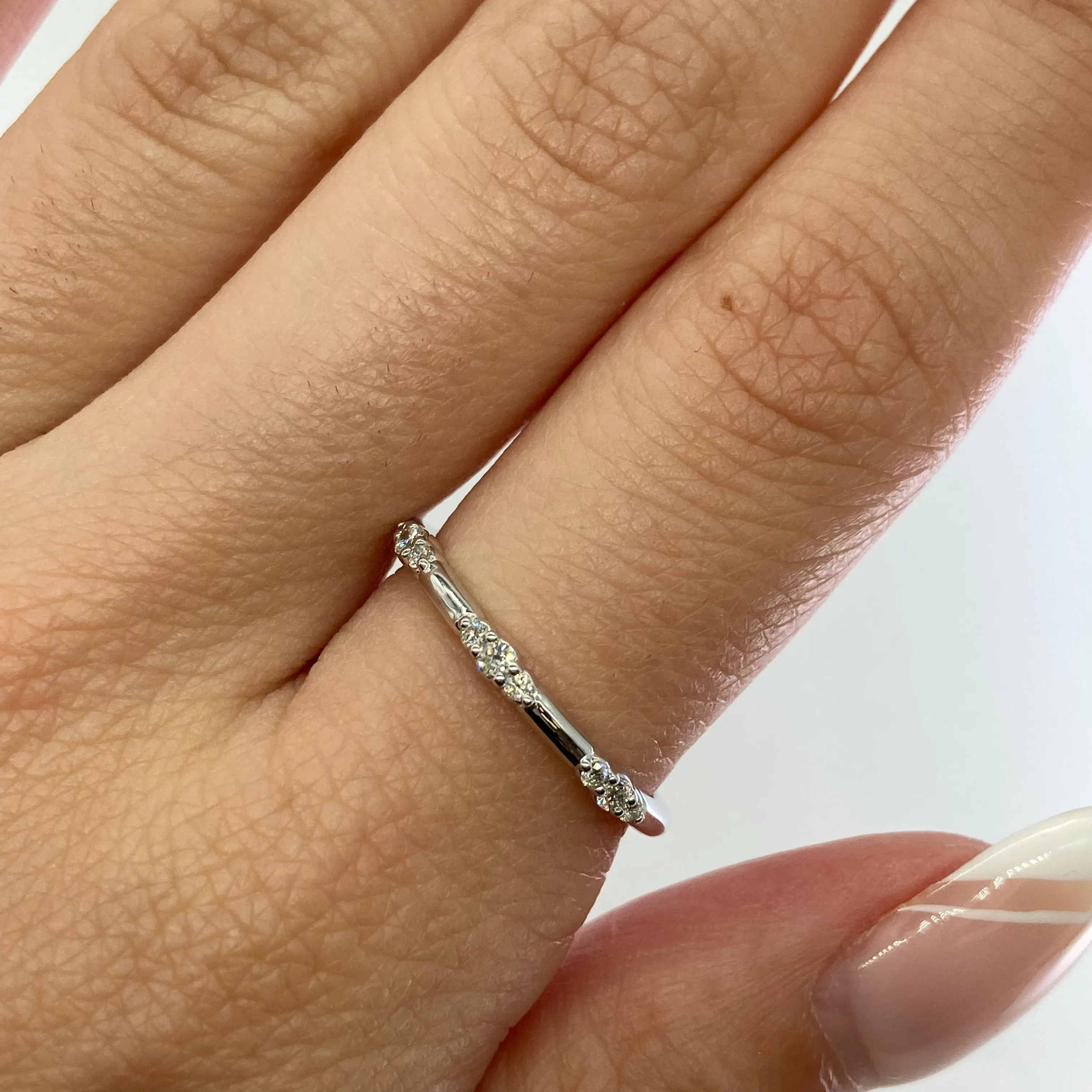 100 Ways Jewelry '100 Ways' Triple Dot Dash Stacking Band | SZ 7 | Options Available |