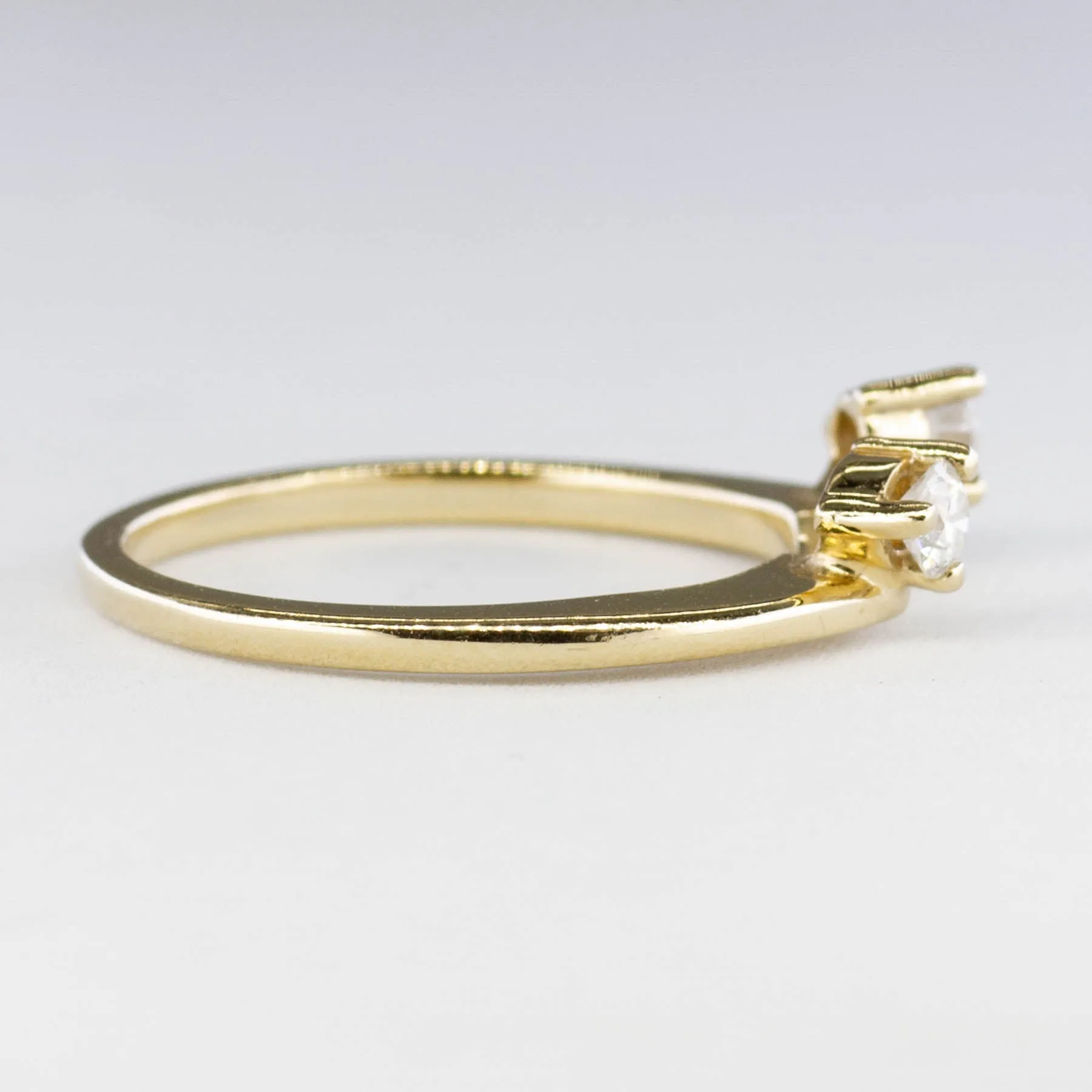 100 Ways Jewelry '100 Ways' Two Stone Ring Enhancer | 0.20ctw | SZ 6.5 |