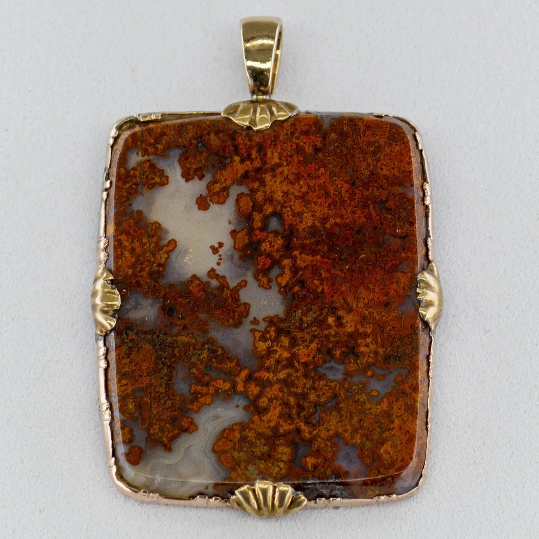 100 Ways Jewelry '100 Ways' Victorian Brown Moss Agate Pendant | 18.00ct |