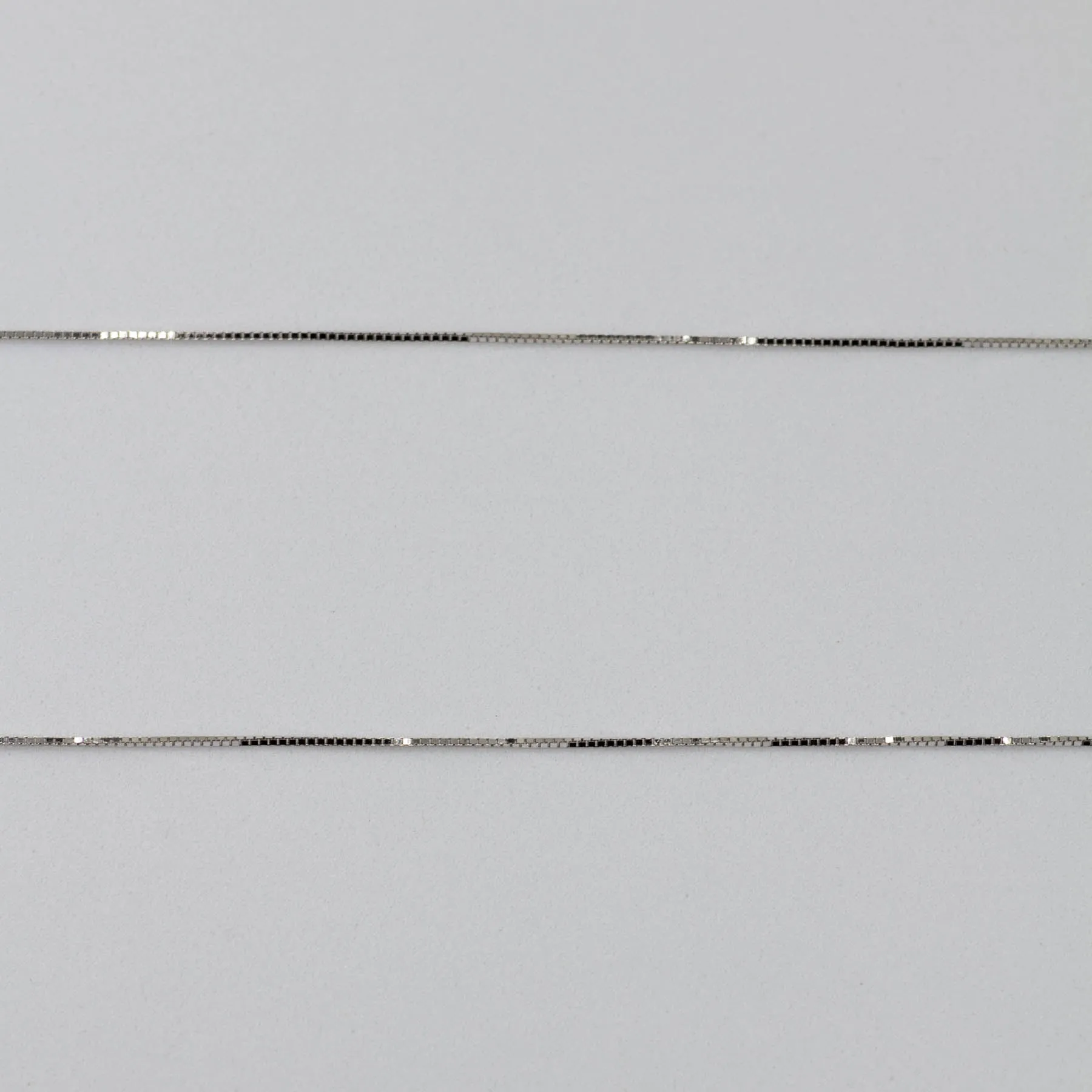 100 Ways Jewelry '100 Ways' White Gold Adjustable Box Chain |