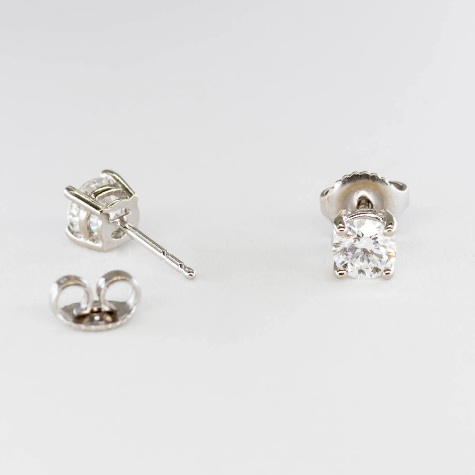 100 Ways Jewelry 100 Ways White Gold Canadian Diamond Studs | 0.91 ctw SI G/H |