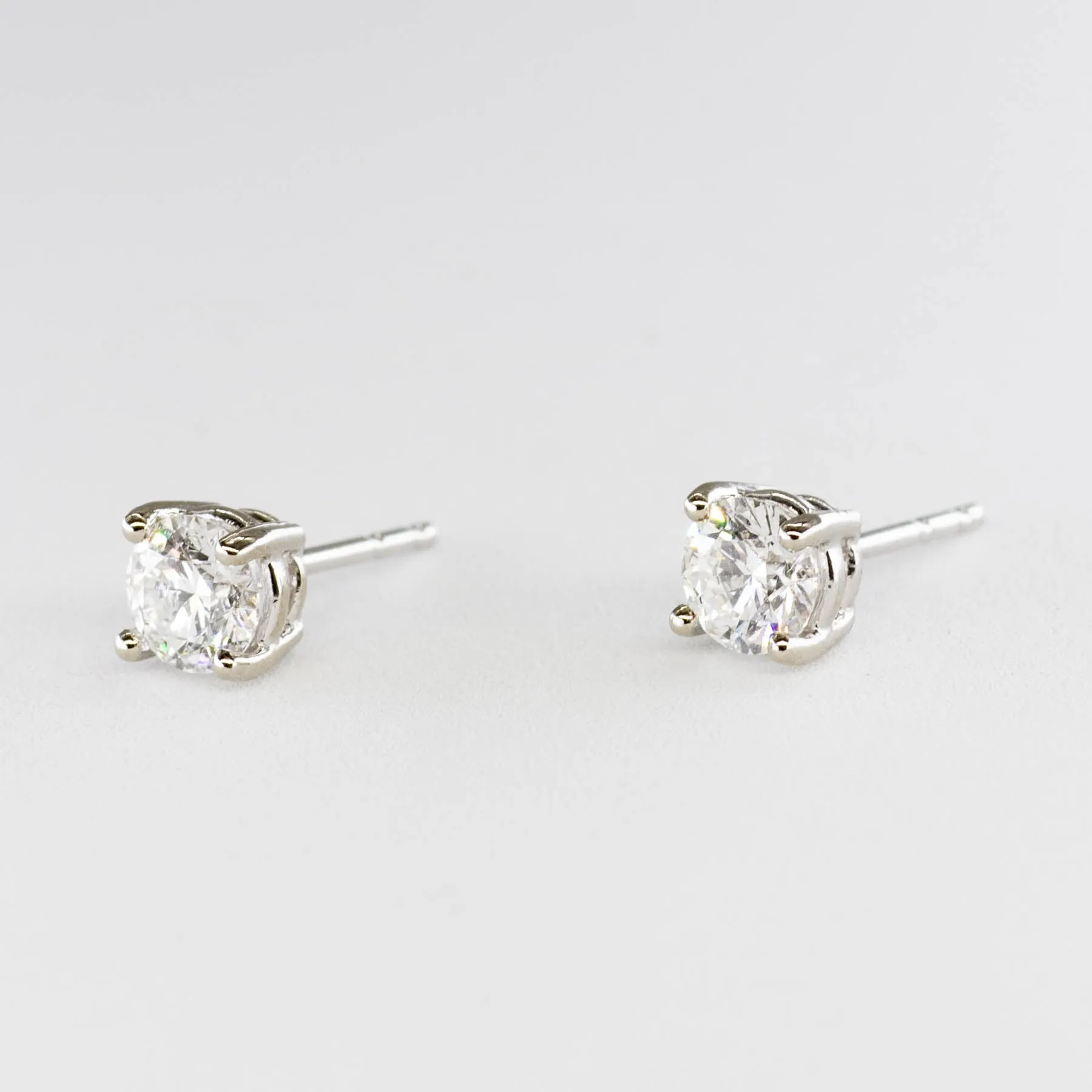 100 Ways Jewelry 100 Ways White Gold Canadian Diamond Studs | 0.91 ctw SI G/H |