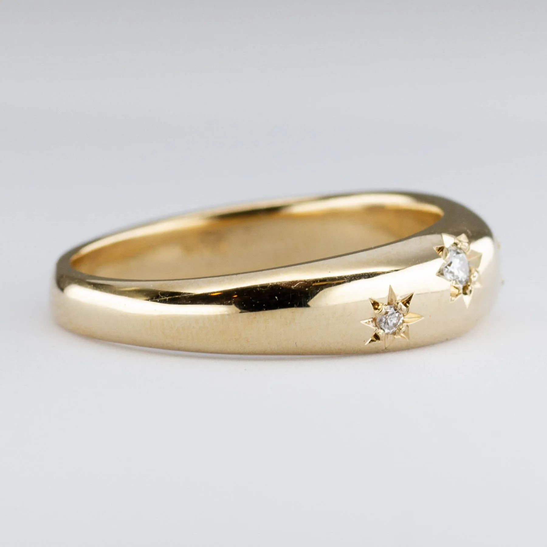100 Ways Jewelry '100 Ways x Oirea Studio' Starburst Domed Diamond Ring | 0.11ctw | SZ 6.75 |