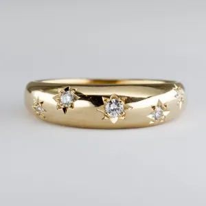 100 Ways Jewelry '100 Ways x Oirea Studio' Starburst Domed Diamond Ring | 0.11ctw | SZ 6.75 |