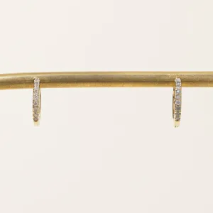 100 Ways Jewelry '100 Ways' Yellow Gold Diamond Hoop Earrings 12mm | 0.14ctw |