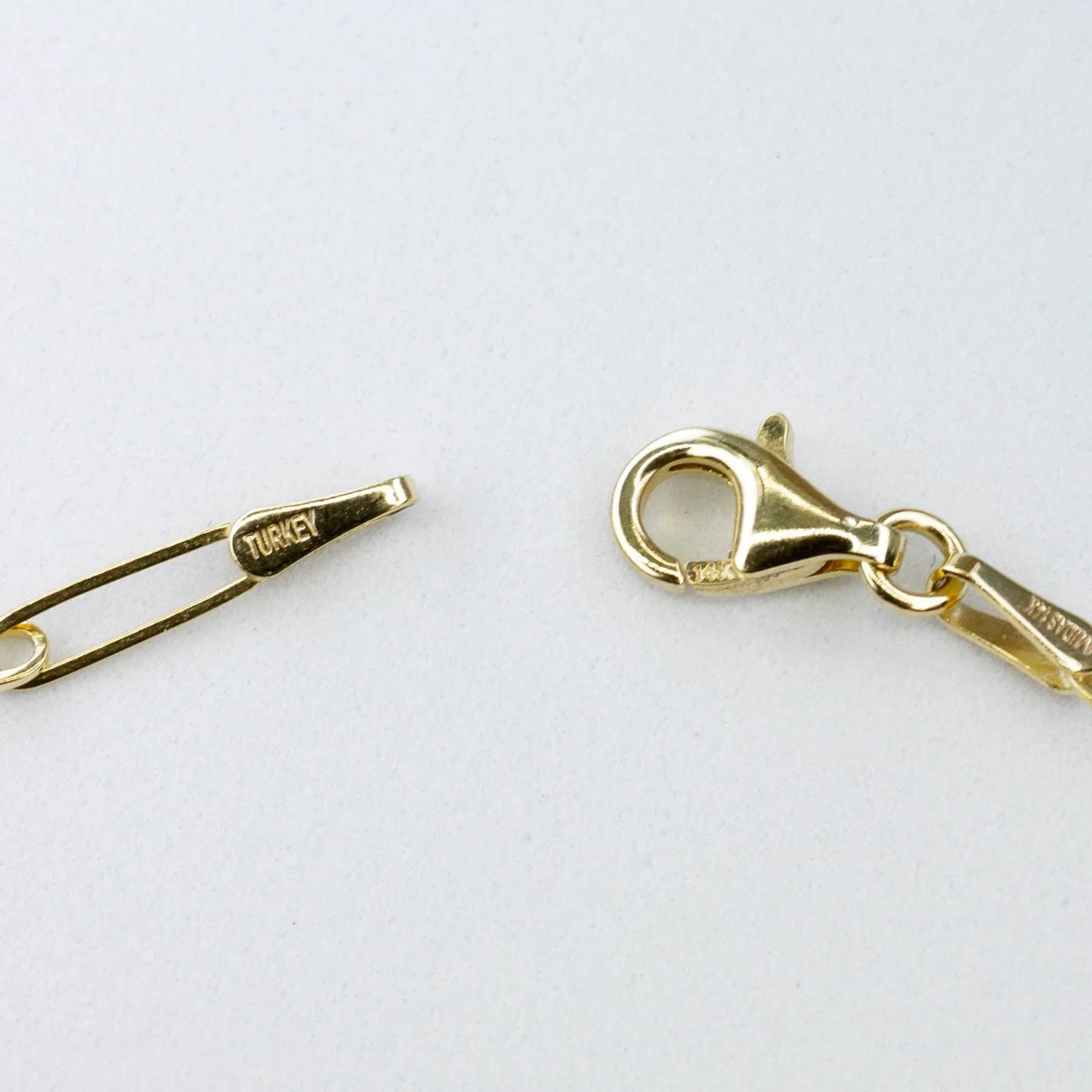 100 Ways Jewelry '100 Ways' Yellow Gold Paperclip Chain Bracelet | 7" |