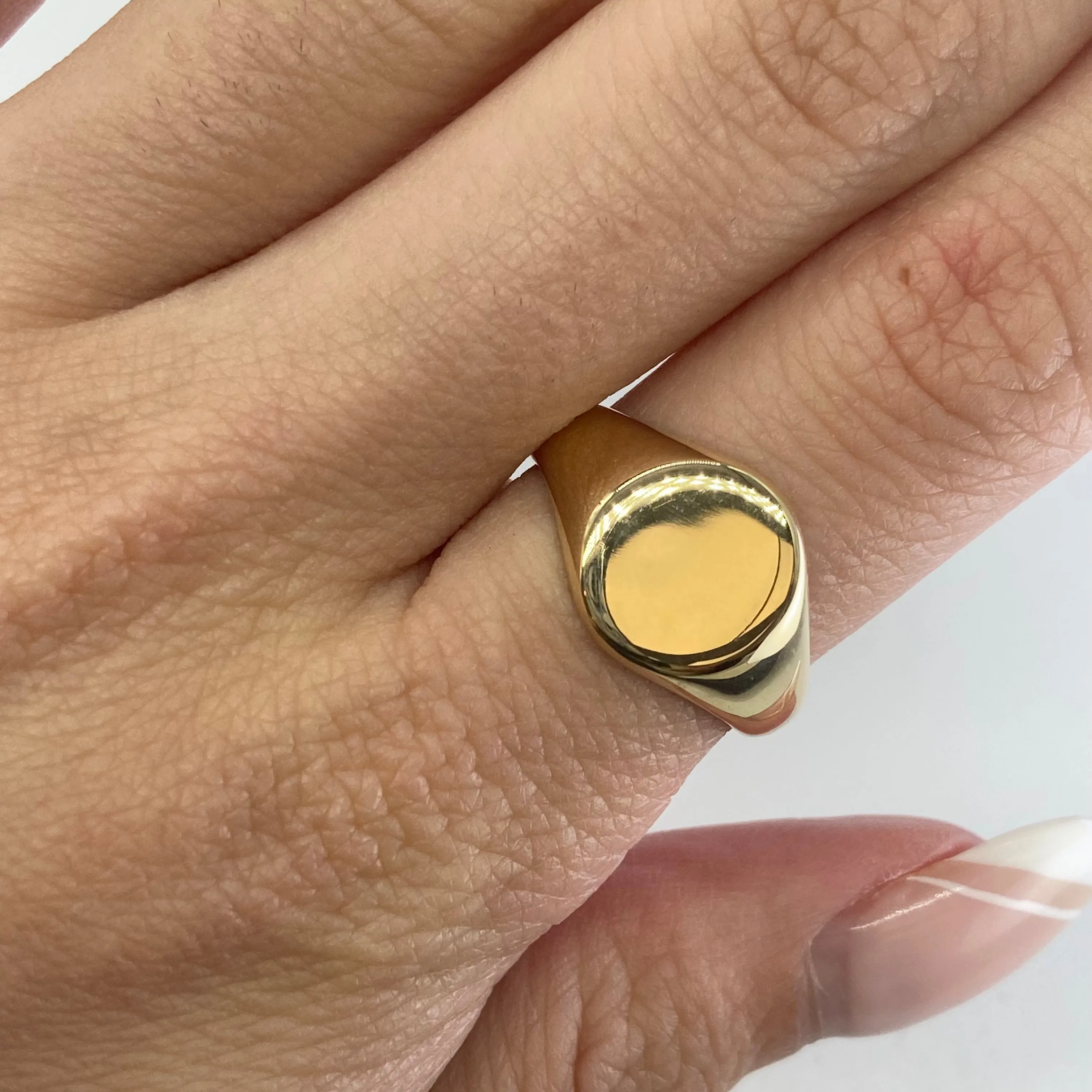100 Ways Jewelry '100 Ways' Yellow Gold Signet Ring | Options Available |