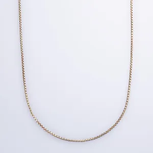 100 Ways Jewelry 10k Yellow Gold Box Chain | 20" |