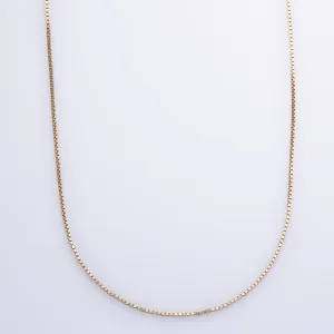 100 Ways Jewelry 10k Yellow Gold Box Chain | 22" |