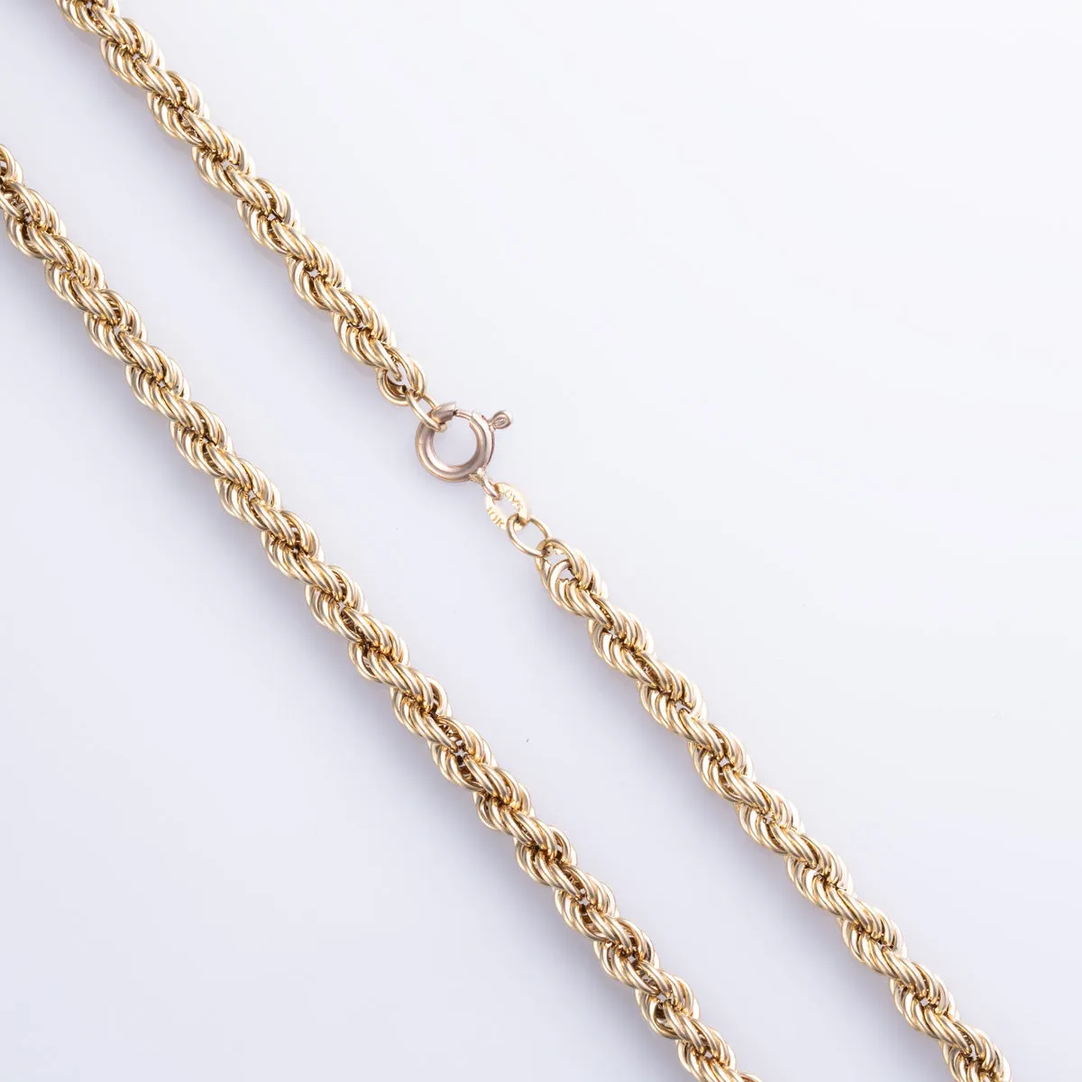 100 Ways Jewelry 10k Yellow Gold Rope Chain | 20" |