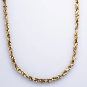 100 Ways Jewelry 10k Yellow Gold Rope Chain | 30" |