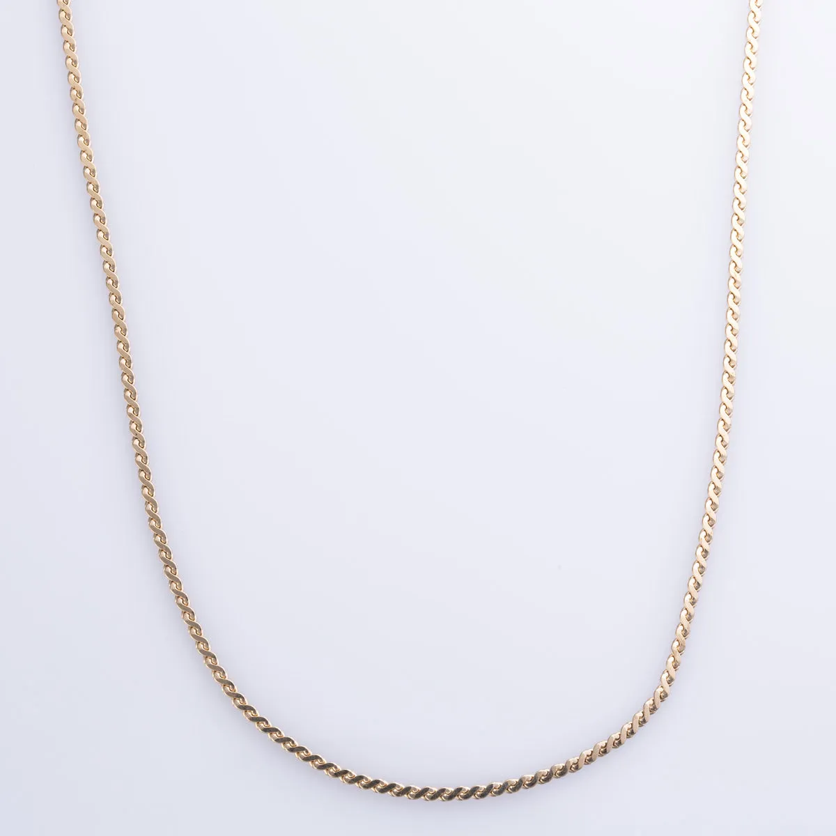100 Ways Jewelry 10k Yellow Gold Serpentine Chain | 19" |
