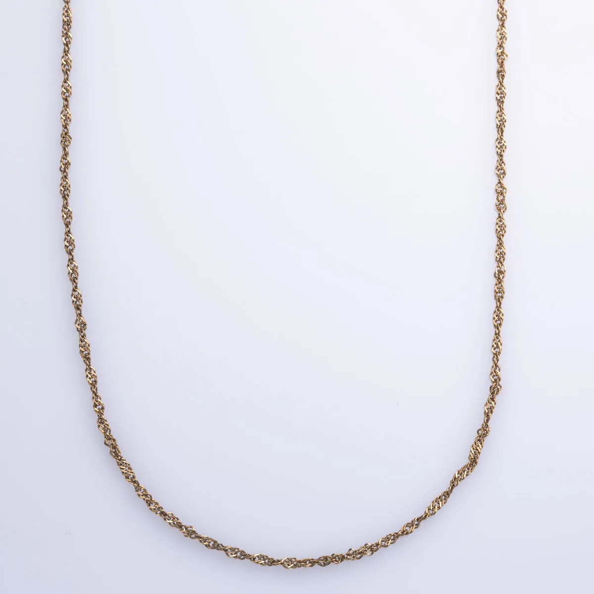 100 Ways Jewelry 10k Yellow Gold Singapore Chain | 18" |