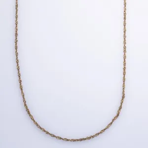 100 Ways Jewelry 10k Yellow Gold Singapore Chain | 18" |