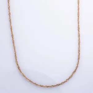100 Ways Jewelry 14k Rose Gold Singapore Chain | 20" |